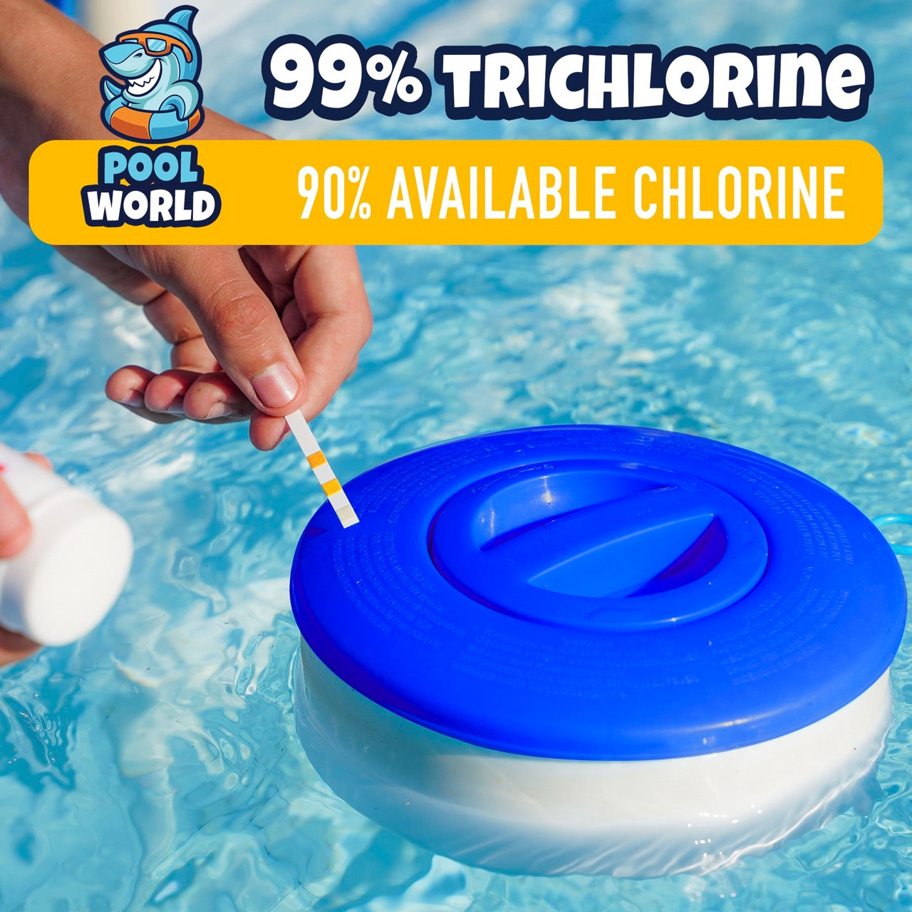 POOLWORLD 3 inch Chlorine Tablets for Pool 50 lbs