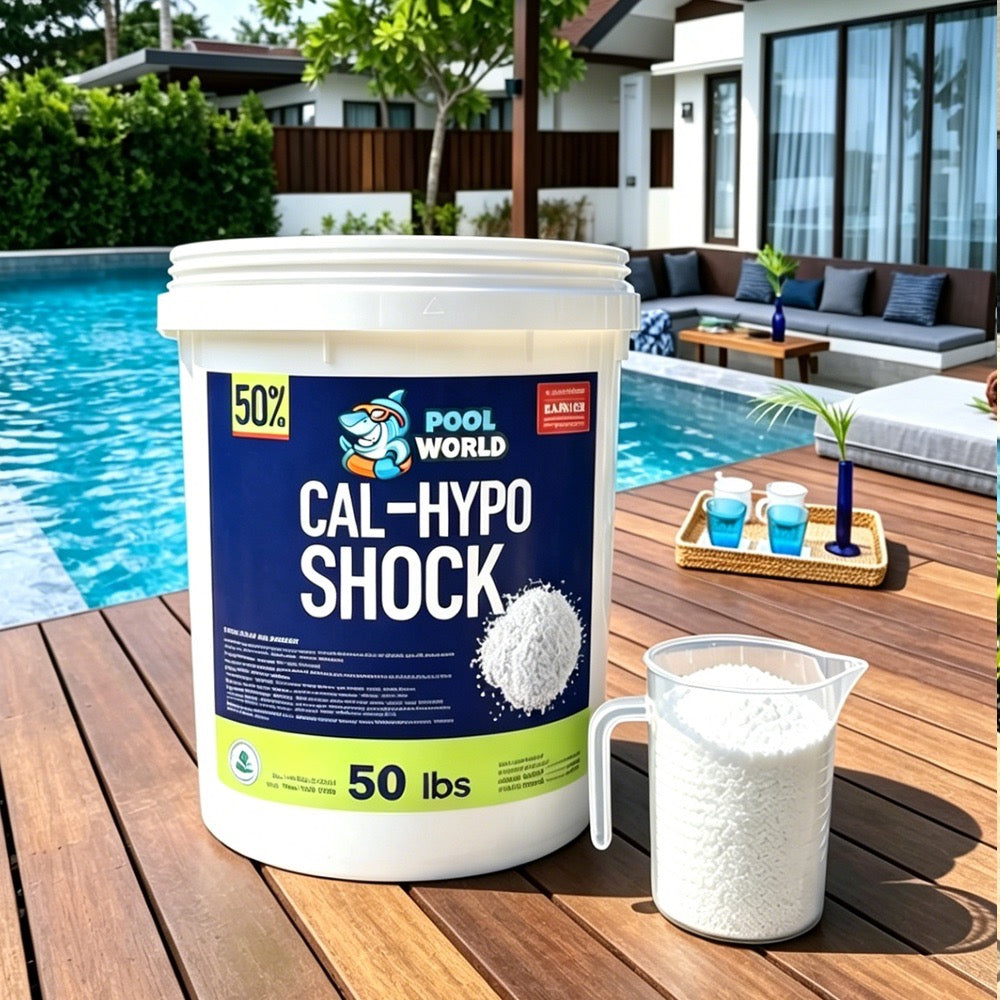 50 lbs Pool Shock 68% Calcium Hypochlorite Chlorine Granules