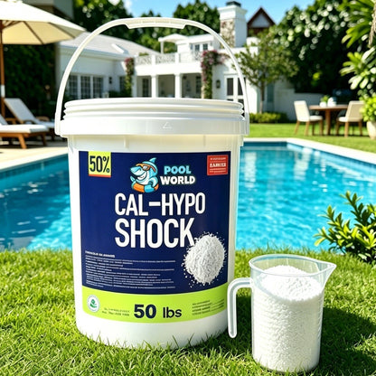 50 lbs Pool Shock 68% Calcium Hypochlorite Chlorine Granules