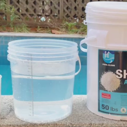 Calcium Hypochlorite Pool Shock 68% – Fast Acting Chlorine Granules for Swimming Pools, Spas & Hot Tubs